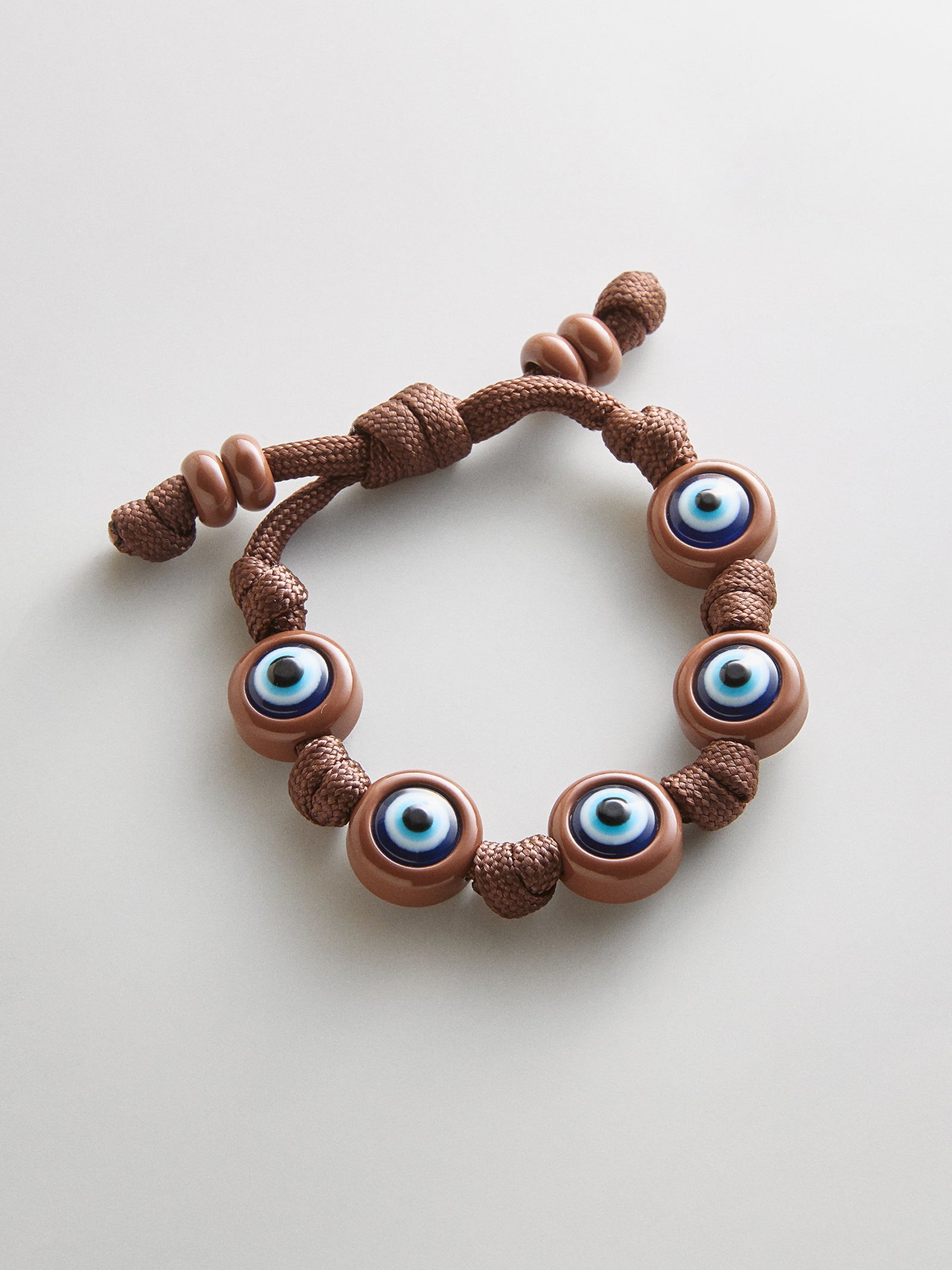 Knotty Good Eye Cord Bracelet - Chocolate Brown – Evil Eye