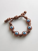 BaubleBar Knotty Good Eye Cord Bracelet - Chocolate Brown -
Evil Eye bracelet