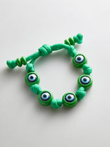BaubleBar Knotty Good Eye Cord Bracelet - Bright Green -
Evil Eye bracelet