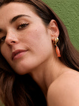 BaubleBar Reel Good Semi-Precious Fish Earrings - Watermelon Tourmaline