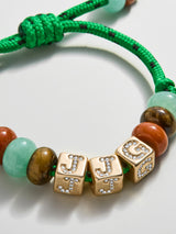 BaubleBar Custom Block Letter Semi-Precious Paracord Bracelet - Green -
Personalized name bracelet