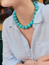 BaubleBar Jane Beaded Necklace - Turquoise -
Chunky statement necklace