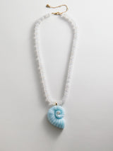 BaubleBar Sun Drift Semi-Precious Pendant Necklace - Spiral Shell -
Beaded necklace