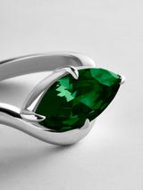 BaubleBar Emerald -
Statement ring