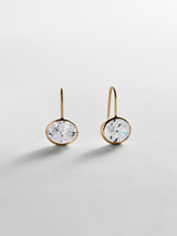 BaubleBar Oval|10MM -
Drop crystal earrings