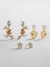 BaubleBar Shore Thing Earring Set - Crab -
Set of three stacking earrings