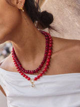 BaubleBar Joyce Semi-Precious Beaded Necklace - Red Jasper -
Beaded necklace for stacking