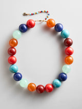 BaubleBar Jane Beaded Necklace - Red/Blue Multi -
Chunky statement necklace