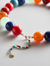 BaubleBar Jane Beaded Necklace - Red/Blue Multi -
Chunky statement necklace