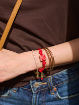BaubleBar Block Party Varsity Number Custom Bracelet - Cherry Red Double Digit -
Custom number bracelet