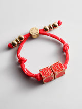 BaubleBar Block Party Varsity Number Custom Bracelet - Cherry Red Double Digit -
Custom number bracelet