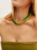 BaubleBar Mini Jane Beaded Necklace - Olive -
Layering necklaces