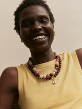 BaubleBar Mini Jane Beaded Necklace - Brown Multi -
Layering necklaces