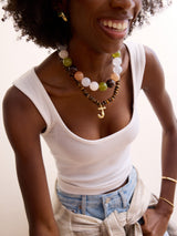 BaubleBar Jane Beaded Necklace - Earth Tones -
Chunky statement necklace