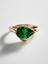BaubleBar Emerald -
Statement ring