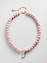BaubleBar Janette Beaded Ring Necklace - Light Pink -
Resin charm necklace