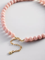 BaubleBar Janette Beaded Ring Necklace - Light Pink -
Resin charm necklace