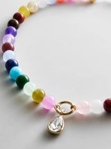 BaubleBar Janette Beaded Ring Necklace - Multi -
Resin charm necklace