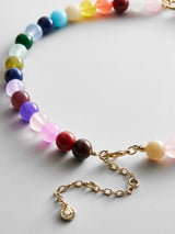 BaubleBar Janette Beaded Ring Necklace - Multi -
Resin charm necklace