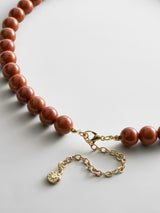 BaubleBar Jamie Semi-Precious Beaded Necklace - Red Jasper/Red Jasper -
Statement pendant necklace