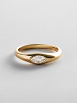 BaubleBar Niecy Gold Pinky Ring - Niecy Gold Pinky Ring -
Crystal ring for stacking