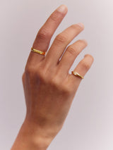 BaubleBar Niecy Gold Pinky Ring - Niecy Gold Pinky Ring -
Crystal ring for stacking