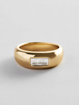BaubleBar Kylie Gold Pinky Ring - Kylie Gold Pinky Ring -
Crystal ring for stacking