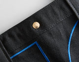 BaubleBar Solid Custom Alpha Tote - Jet Black -
Personalized canvas tote bag with custom embroidered initials