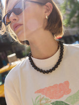 BaubleBar Mini Jane Beaded Necklace - Black Bead -
Chunky black necklace