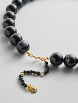 BaubleBar Mini Jane Beaded Necklace - Black Bead -
Chunky black necklace