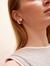 BaubleBar Sterling Silver -
Crystal stud earrings