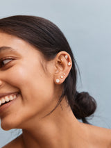 BaubleBar 14K Gold Plated Sterling Silver|
Small -
Crystal stud earrings