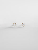 BaubleBar 14K Gold Plated Sterling Silver -
Crystal stud earrings