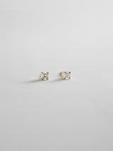 BaubleBar 14K Gold Plated Sterling Silver|
Medium -
Crystal stud earrings