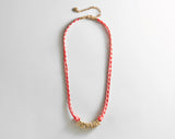BaubleBar Bubble Letter Custom Paracord Necklace - Red/White -
Custom Name Necklace