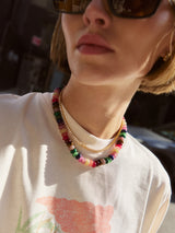 BaubleBar Joyce Semi-Precious Beaded Necklace - Dark Multi Bead -
Beaded necklace for stacking