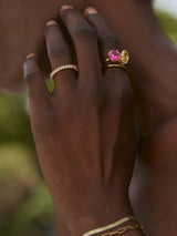 BaubleBar Toi et Moi Custom Birthstone Ring - Gold