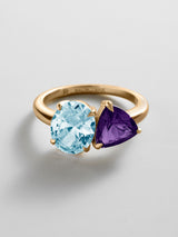 BaubleBar Aquamarine|Amethyst -
Personalized crystal ring