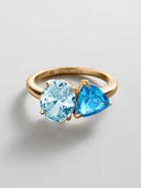 BaubleBar Aquamarine|Blue Zircon -
Personalized crystal ring