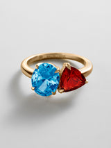 BaubleBar Blue Zircon|Garnet -
Personalized crystal ring