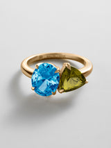 BaubleBar Blue Zircon|Peridot -
Personalized crystal ring