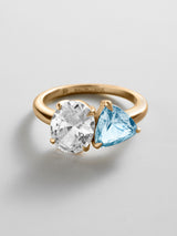 BaubleBar Crystal|Aquamarine -
Personalized crystal ring