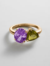 BaubleBar Light Amethyst|Peridot -
Personalized crystal ring