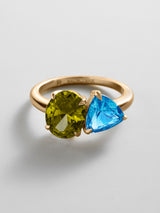 BaubleBar Peridot|Blue Zircon -
Personalized crystal ring