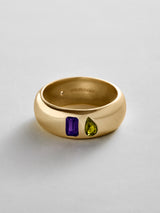 BaubleBar Amethyst|Peridot -
Personalized crystal ring