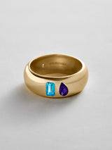 BaubleBar Blue Zircon|Amethyst -
Personalized crystal ring