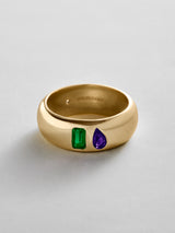 BaubleBar Emerald|Amethyst -
Personalized crystal ring