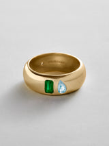 BaubleBar Emerald|Aquamarine -
Personalized crystal ring