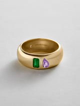 BaubleBar Emerald|Light Amethyst -
Personalized crystal ring