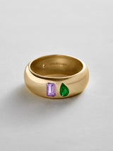 BaubleBar Light Amethyst|Emerald -
Personalized crystal ring